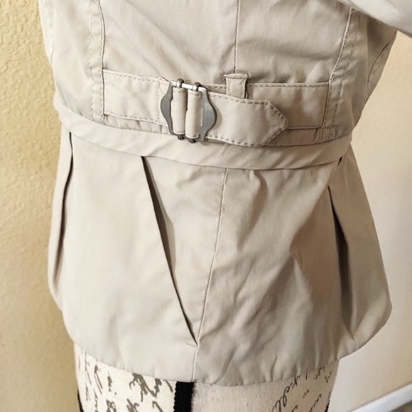 Armani Exchange Khaki Peplum Crop Jacket XS - Picture 8 of 11
